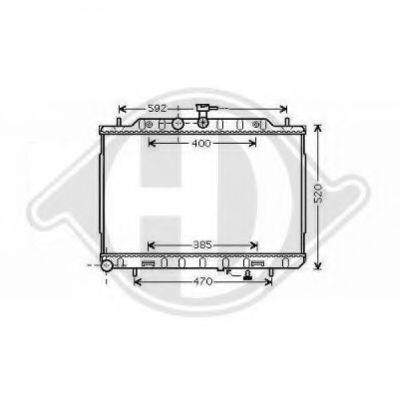 DIEDERICHS 8608607 Радіатор, охолодження двигуна