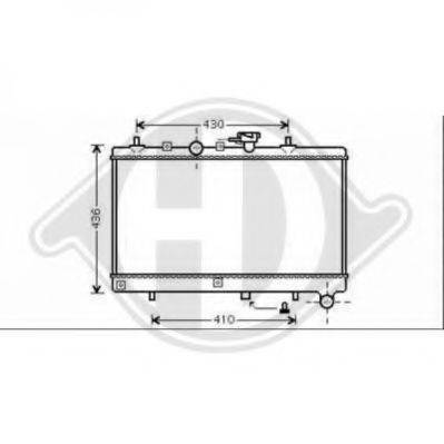 DIEDERICHS 8654105 Радіатор, охолодження двигуна