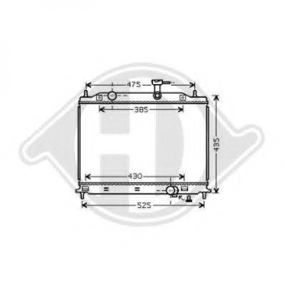 DIEDERICHS 8654114 Радіатор, охолодження двигуна