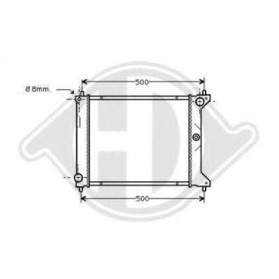 DIEDERICHS 8701905 Радіатор, охолодження двигуна