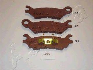 ASHIKA 5103300 Комплект гальмівних колодок, дискове гальмо