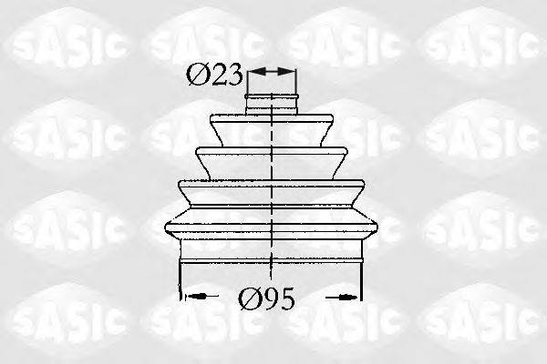 SASIC 2003414 Комплект пильника, приводний вал