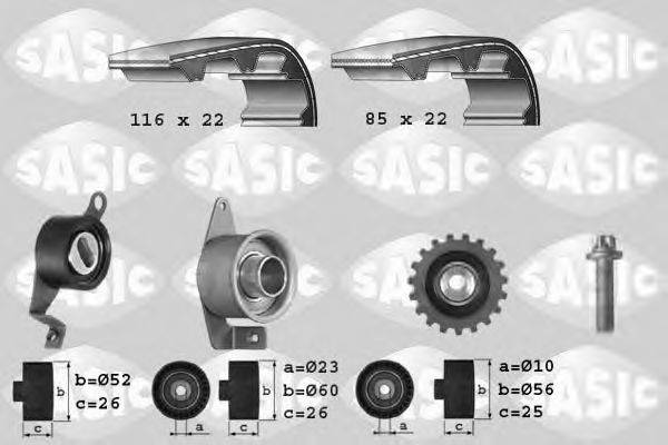 SASIC 1756011 Комплект ременя ГРМ