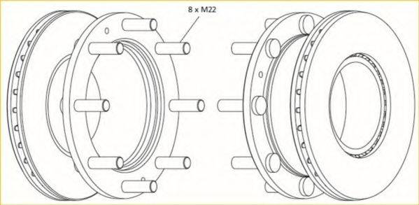 BERAL BCR308A гальмівний диск