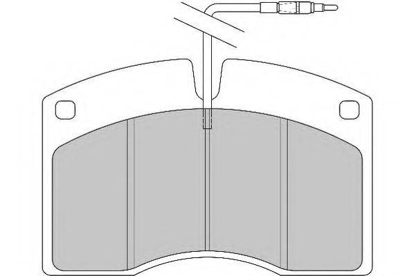 DURON DCV624 Комплект гальмівних колодок, дискове гальмо