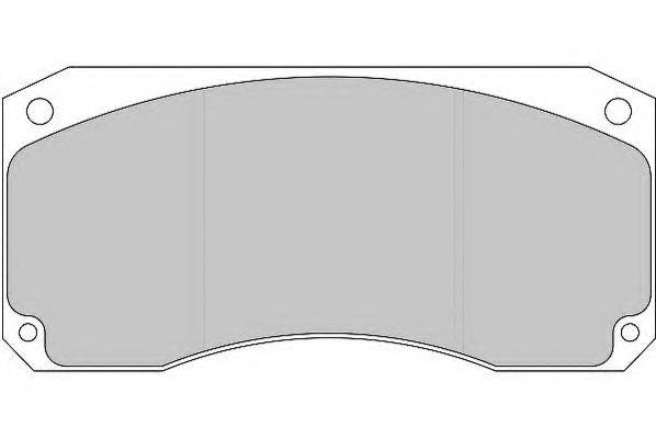 DURON DCV769 Комплект гальмівних колодок, дискове гальмо