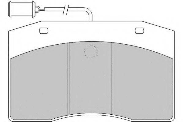 DURON DCV801 Комплект гальмівних колодок, дискове гальмо