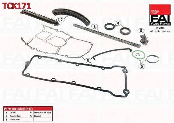 FAI AUTOPARTS TCK171 Комплект мети приводу розподільного валу