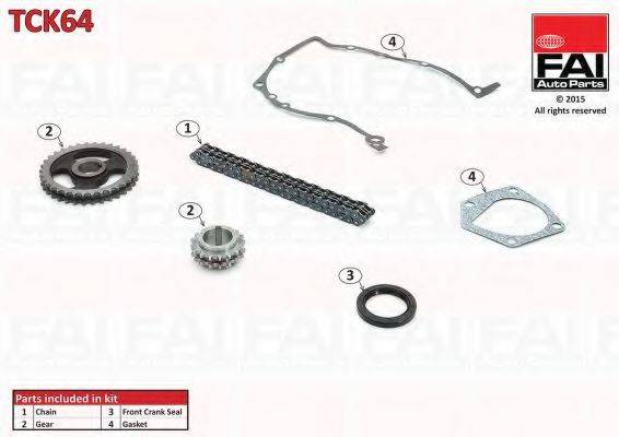 FAI AUTOPARTS TCK64 Комплект мети приводу розподільного валу