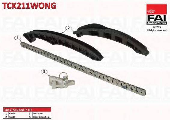 FAI AUTOPARTS TCK211WONG Комплект мети приводу розподільного валу