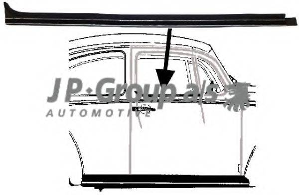 JP GROUP 8186001580 Прокладка, бічне скло