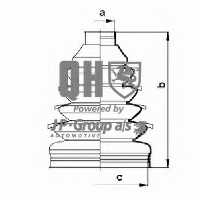 JP GROUP 1543701119 Комплект пильника, приводний вал