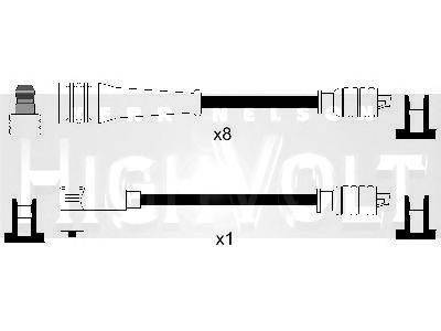 STANDARD OEF642 Комплект дротів запалювання