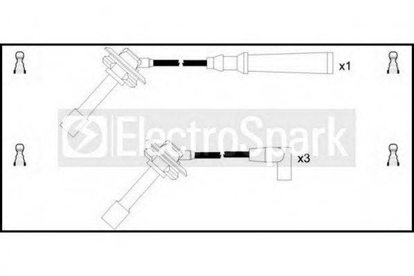 STANDARD OEK607 Комплект дротів запалювання