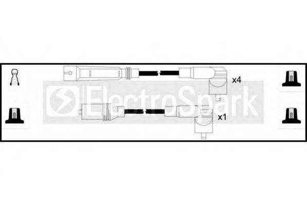 STANDARD OEK742 Комплект дротів запалювання