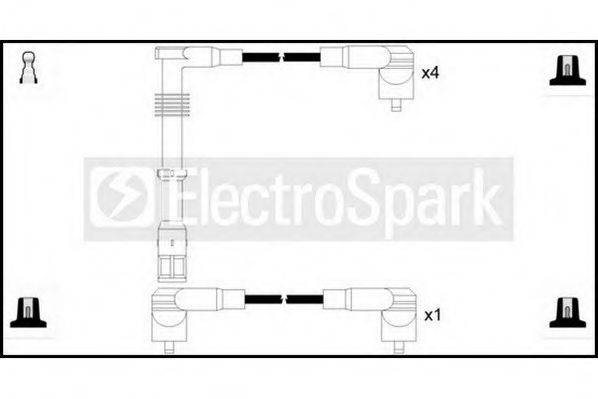 STANDARD OEK154 Комплект дротів запалювання