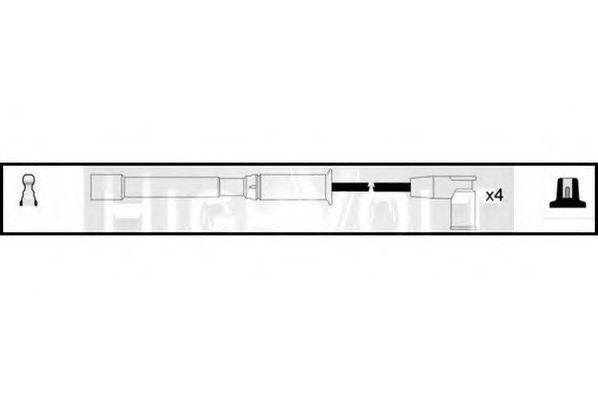 STANDARD OEF796 Комплект дротів запалювання