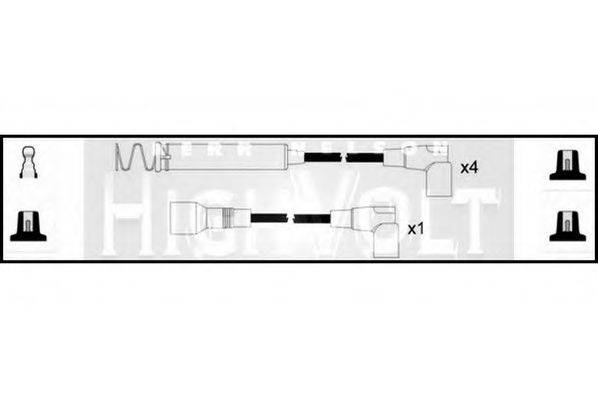 STANDARD OEF147 Комплект дротів запалювання