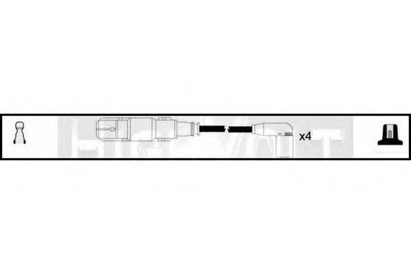 STANDARD OEF804 Комплект дротів запалювання