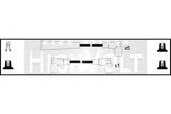 STANDARD OEF123 Комплект дротів запалювання