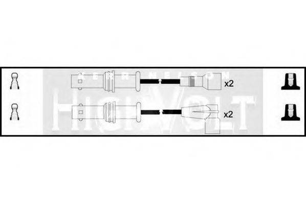 STANDARD OEF403 Комплект дротів запалювання