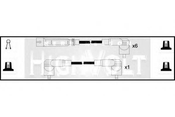 STANDARD OEF455 Комплект дротів запалювання