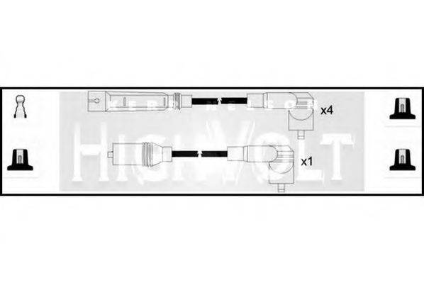 STANDARD OEF771 Комплект дротів запалювання