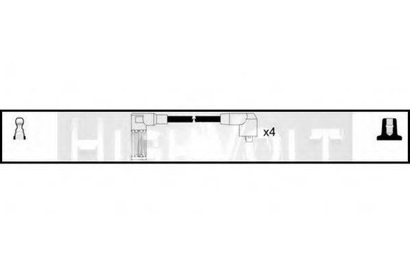 STANDARD OEF087 Комплект дротів запалювання