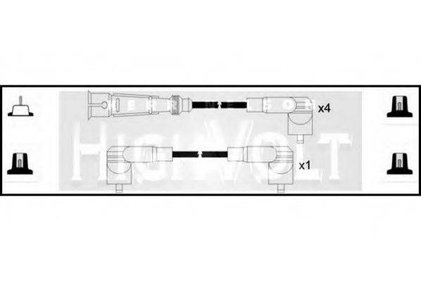 STANDARD OEF670 Комплект дротів запалювання