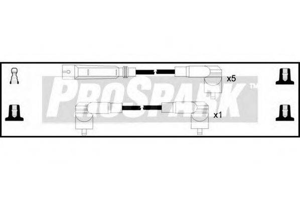 STANDARD OES1095 Комплект дротів запалювання