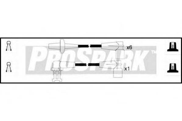 STANDARD OES737 Комплект дротів запалювання