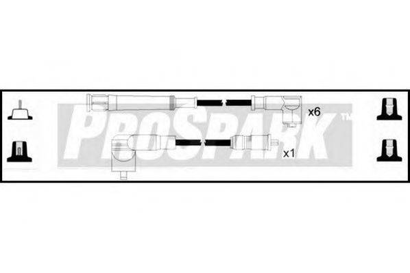 STANDARD OES808 Комплект дротів запалювання