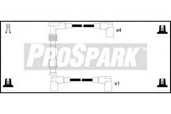 STANDARD OES843 Комплект дротів запалювання