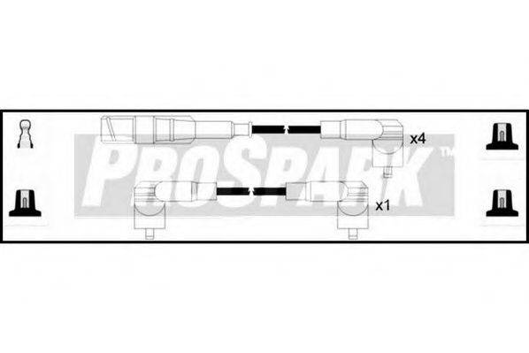 STANDARD OES865 Комплект дротів запалювання