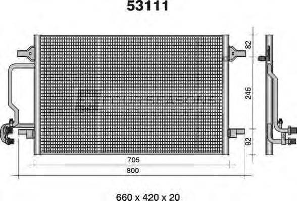 STANDARD F453111 Конденсатор, кондиціонер