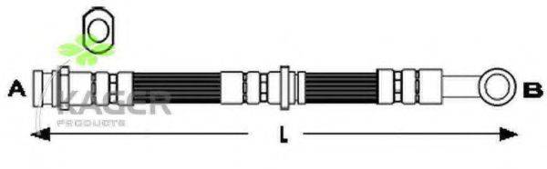 KAGER 380444 Гальмівний шланг