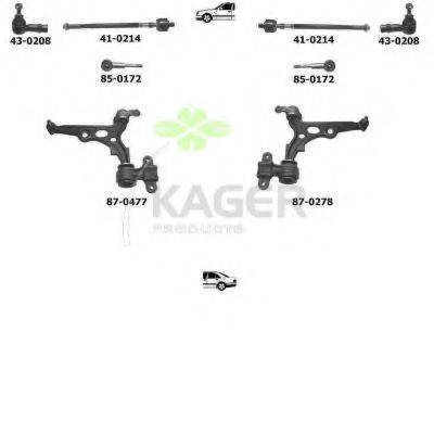 KAGER 800061 Підвіска колеса