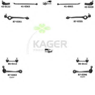 KAGER 800105 Підвіска колеса