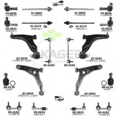 KAGER 800113 Підвіска колеса