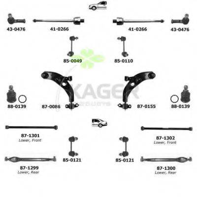 KAGER 800310 Підвіска колеса