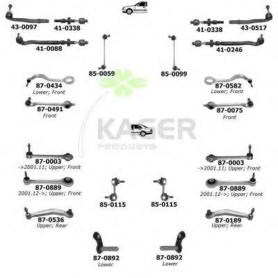 KAGER 800431 Підвіска колеса