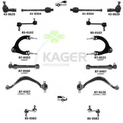 KAGER 800866 Підвіска колеса