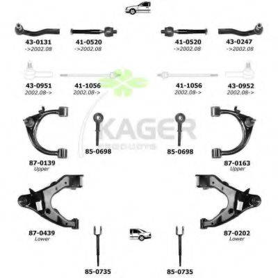 KAGER 800994 Підвіска колеса