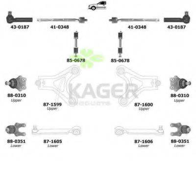 KAGER 801046 Підвіска колеса