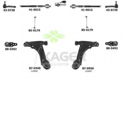 KAGER 801131 Підвіска колеса