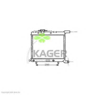 KAGER 310210 Радіатор, охолодження двигуна