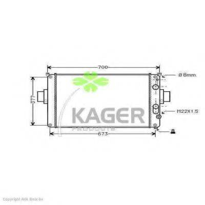 KAGER 310532 Радіатор, охолодження двигуна