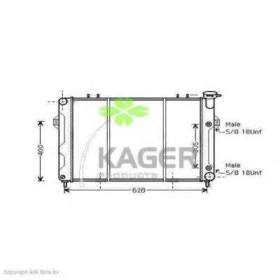 KAGER 310550 Радіатор, охолодження двигуна