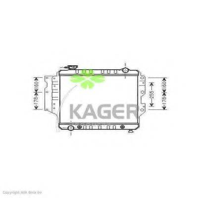 KAGER 310557 Радіатор, охолодження двигуна