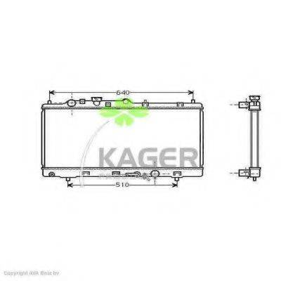 KAGER 310729 Радіатор, охолодження двигуна